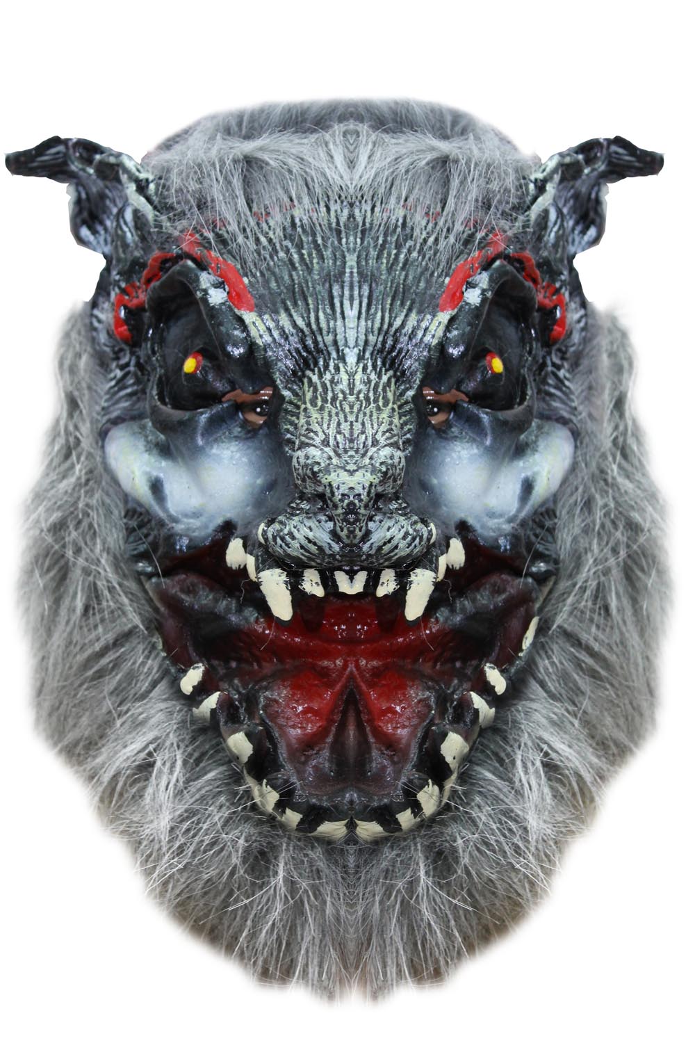 MASCHERA LUPO MANNARO GRIGIO